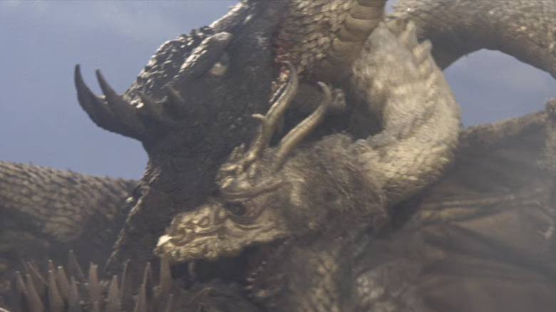 Ghidorah fighting Godzilla