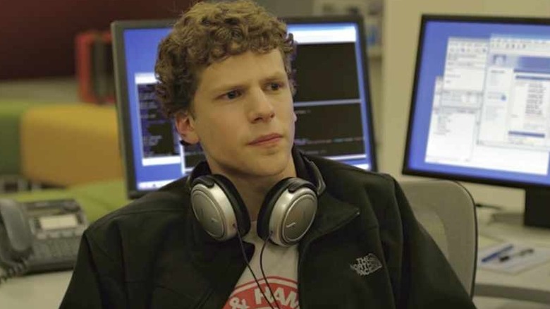 Jesse Eisenberg looks pained