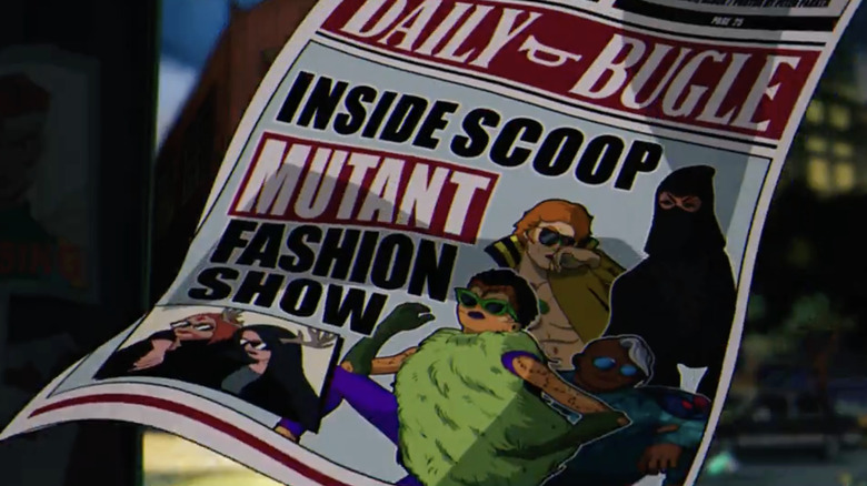 Daily Bugle article for a mutant fashion show