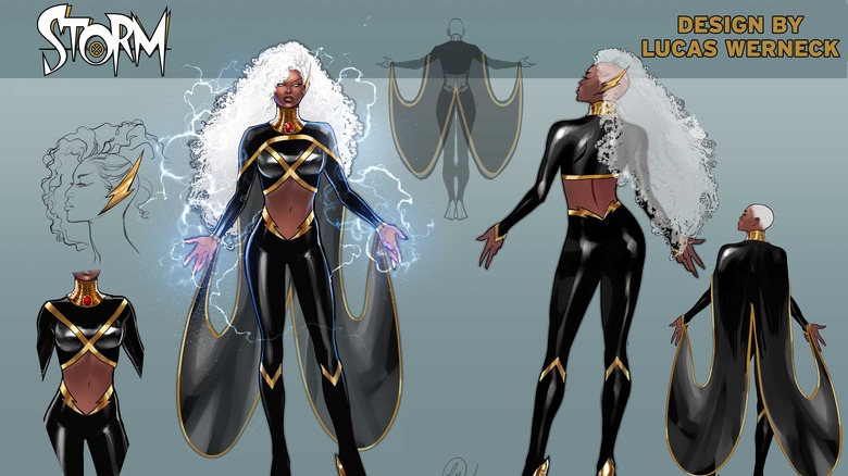 Storm's new costume design sheet