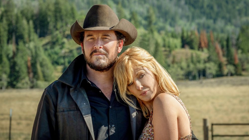 Cole Hauser and Kelly Reilly on Yellowstone