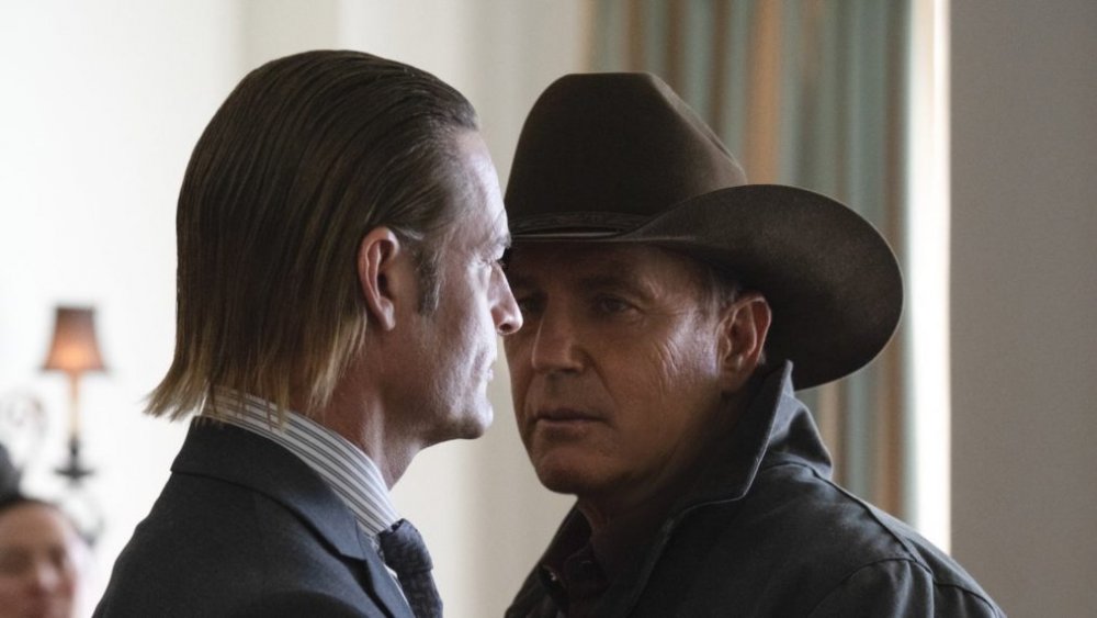 Josh Holloway's Roarke and Kevin Costner's John face off on Yellowstone