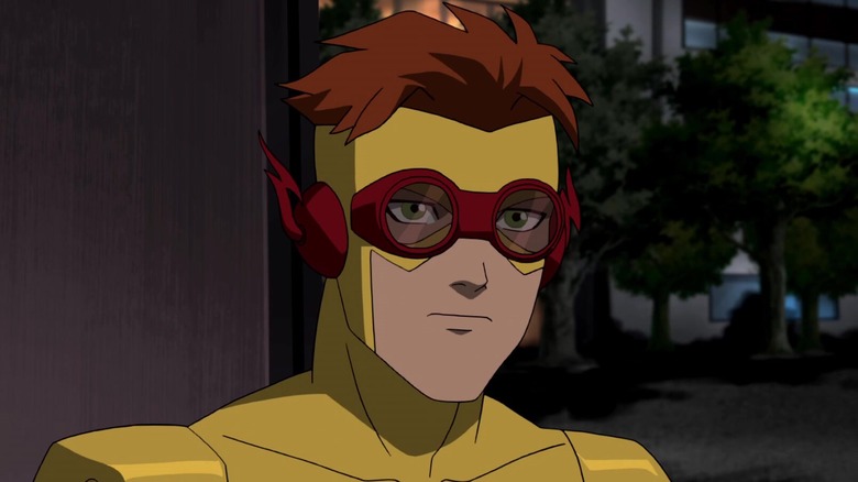 Kid Flash looking serious