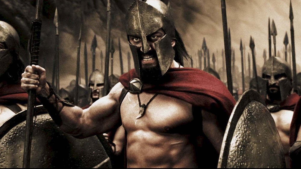 Gerard Butler Leonidas armor clenched jaw