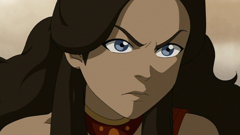 Katara glaring in "Avatar: The Last Airbender"