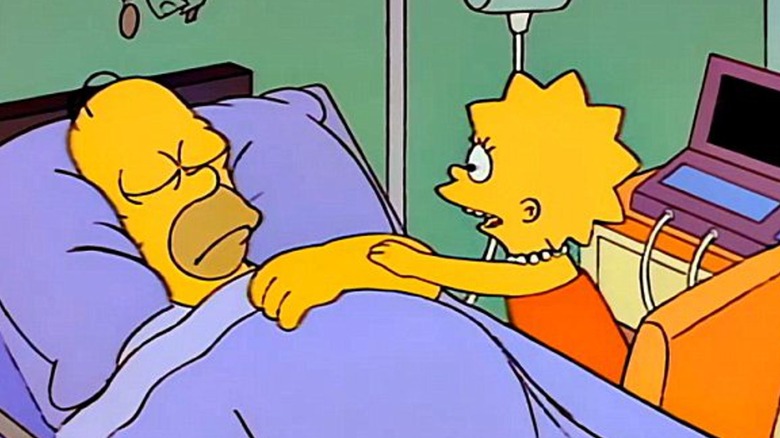 Homer in a coma