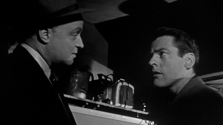 Kevin McCarty and Larry Gates in the 1956 Invasion of the Body Snatchers