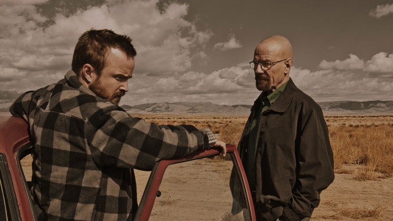 Aaron Paul and Bryan Cranston in "Breaking Bad"