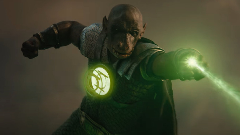 Zack Snyder Green Lantern shoots beam