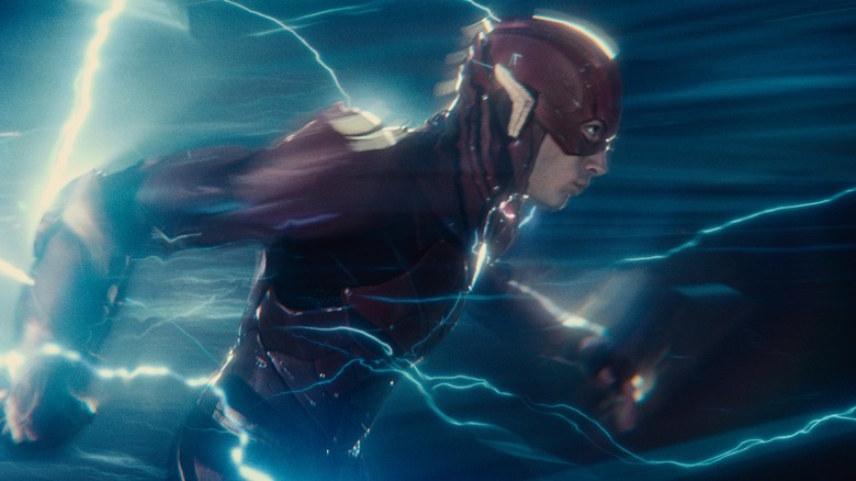 The Flash running fast