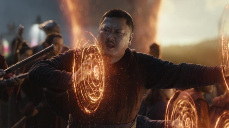 Wong wielding magical circles