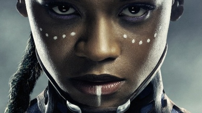 Shuri's intense stare