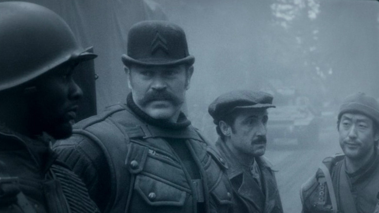 Howling Commandos in black and white