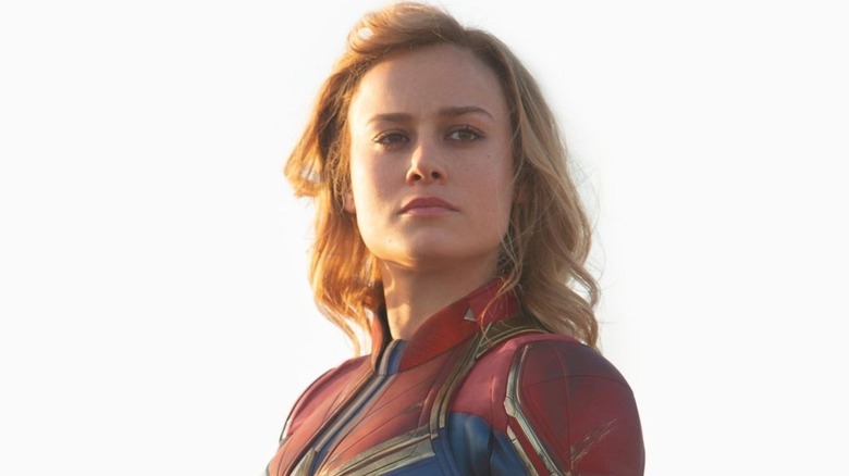 Captain Marvel looks on