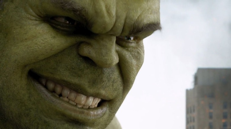 The Hulk smiles