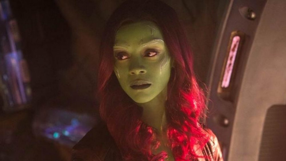 Zoe Saldana as Gamora in Guardians of the Galaxy