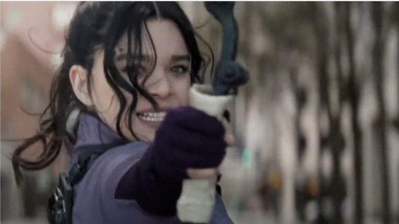 Kate Bishop shooting an arrow