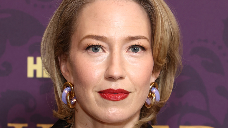 Carrie Coon looking into camera