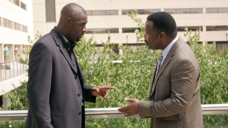 Idris Elba and Isiah Whitlock Jr. on The Wire