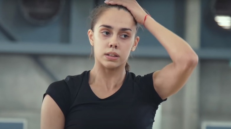 Margarita Mamun looking tense