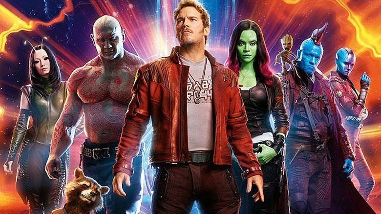 Guardians of the Galaxy standing together