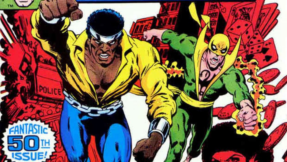 Luke Cage and Iron Fist on the cover of Heroes for Hire