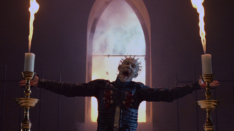 Pinhead laughing in Hellraiser III