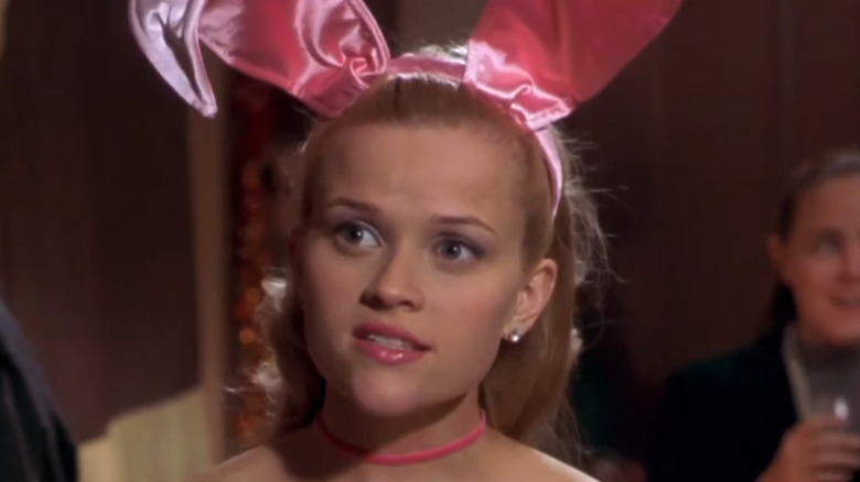 Elle Woods wearing bunny ears