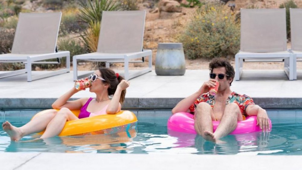 Andy Samberg and Cristin Milioti in Palm Springs