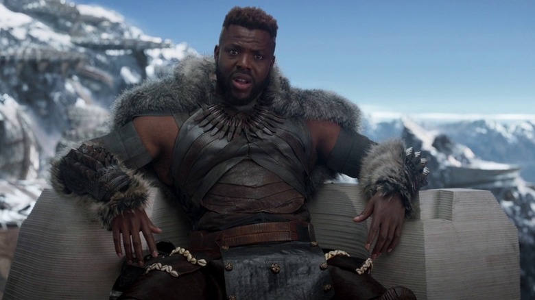 M'Baku on throne