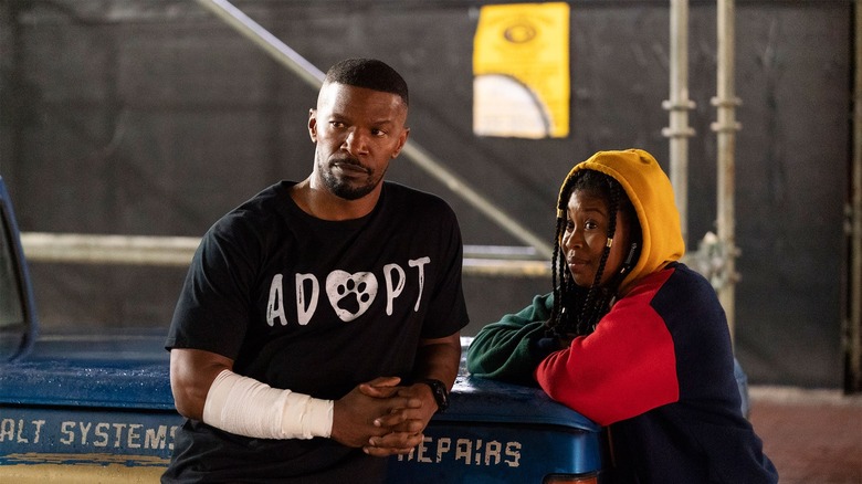 (from left to right) Jamie Foxx and Dominique Fishback in Project Power