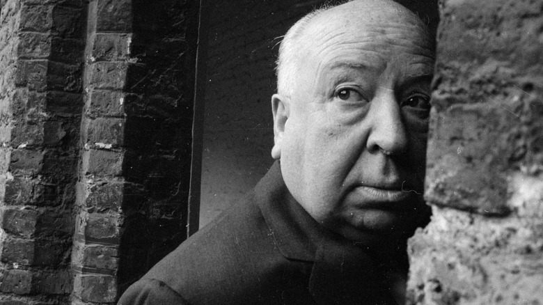 Alfred Hitchcock hiding