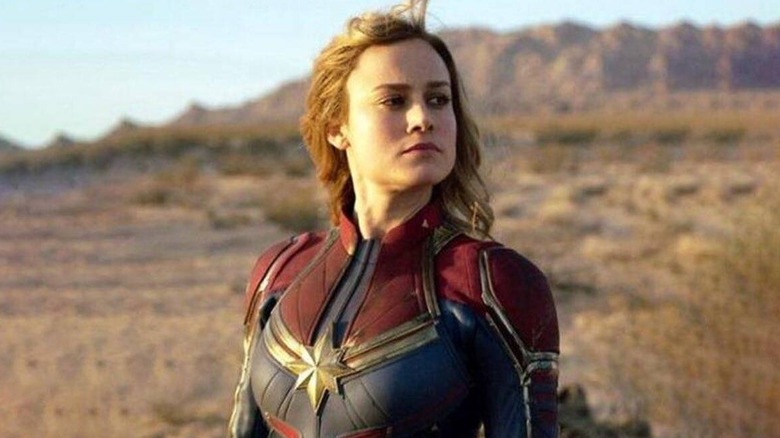 Captain Marvel on the field