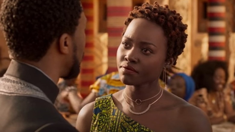 Nakia argues with T'Challa