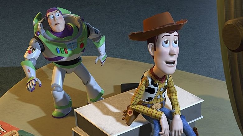 Buzz Lightyear approaches Woody