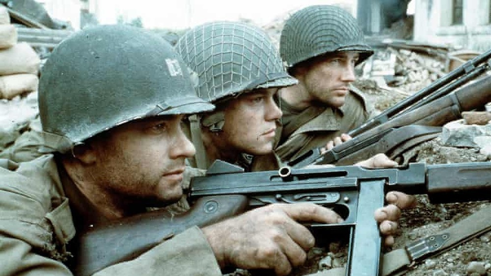 Saving Private Ryan soldiers holding guns