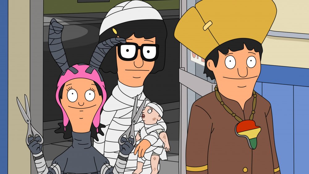 Belcher kids in costume