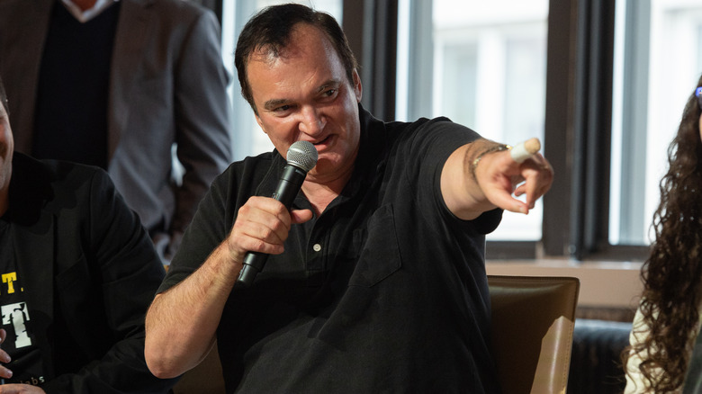 Quentin Tarantino speaking at NFT panel