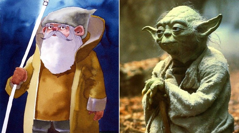 Gnome Yoda vs. regular Yoda