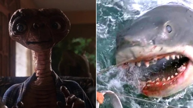 ET and the shark from Jaws