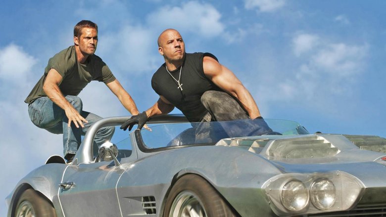 Paul Walker and Vin Diesel in the Fast and the Furious franchise