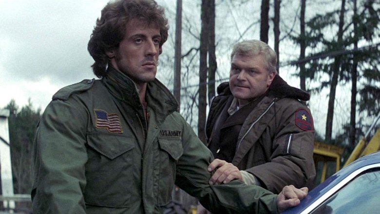 Sylvester Stallone and Brian Dennehy in First Blood