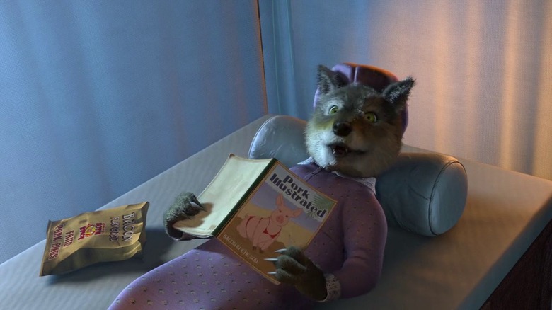 Wolf looks up from his book