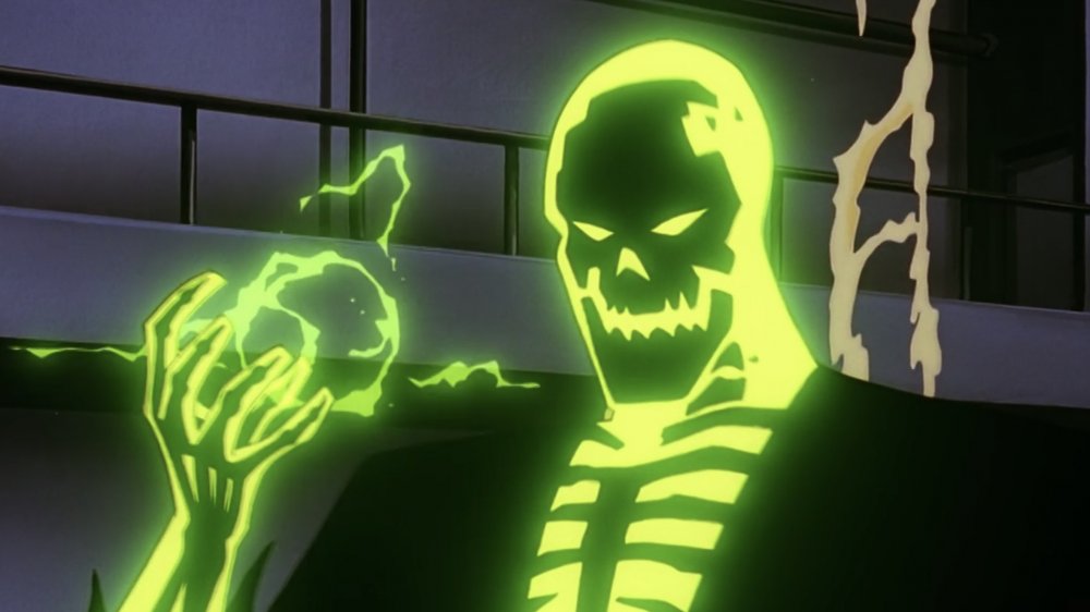 Blight fires up a radioactive blast in the Batman Beyond episode "Meltdown"