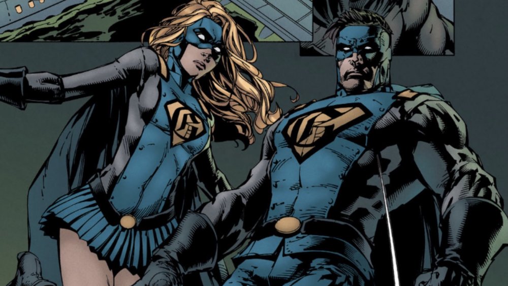 Gotham, seen with his sister Gotham Girl responding to the Bat-Signal in Batman, From DC Comics