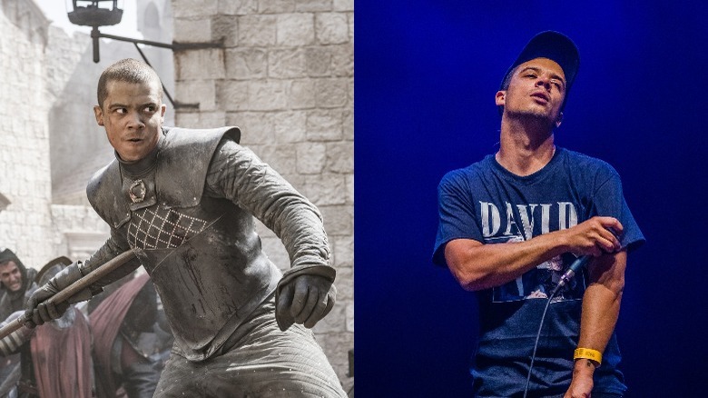 Grey Worm fighting and Raleigh Ritchie performing