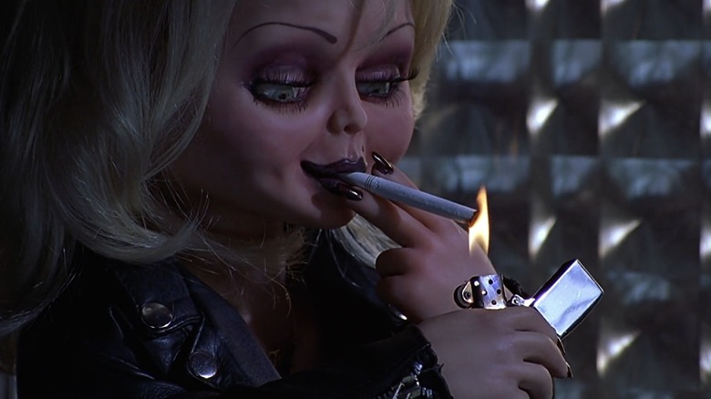 Bride of Chucky tiffany cigarette smoke