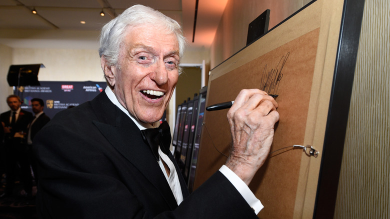 Dick Van Dyke signing autograph