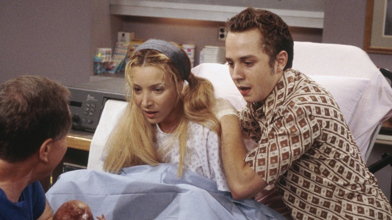 Phoebe and Frank Jr. in hospital