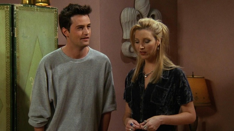 Chandler and Phoebe talking